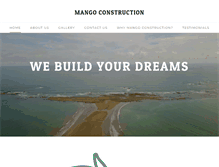 Tablet Screenshot of mangoconstruction.com